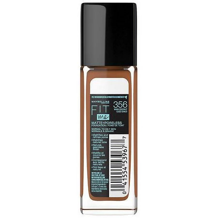 Matte + Poreless Liquid Foundation Makeup, Warm Coconut 1.0 fl oz Pack of 2 Z147715