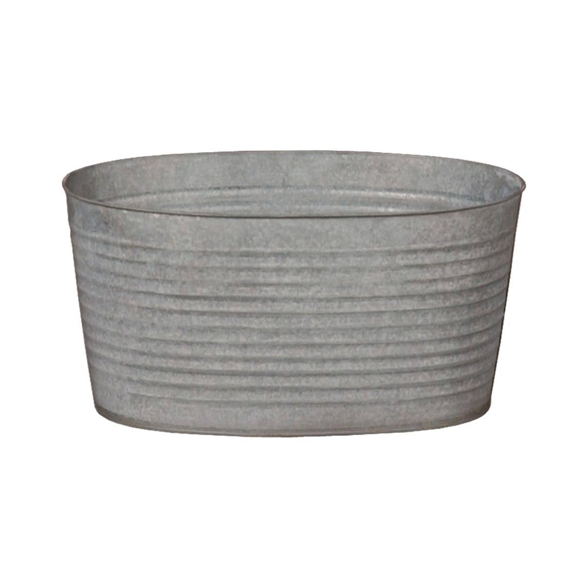 Oval Galvanized Zinc Small Tub B8539