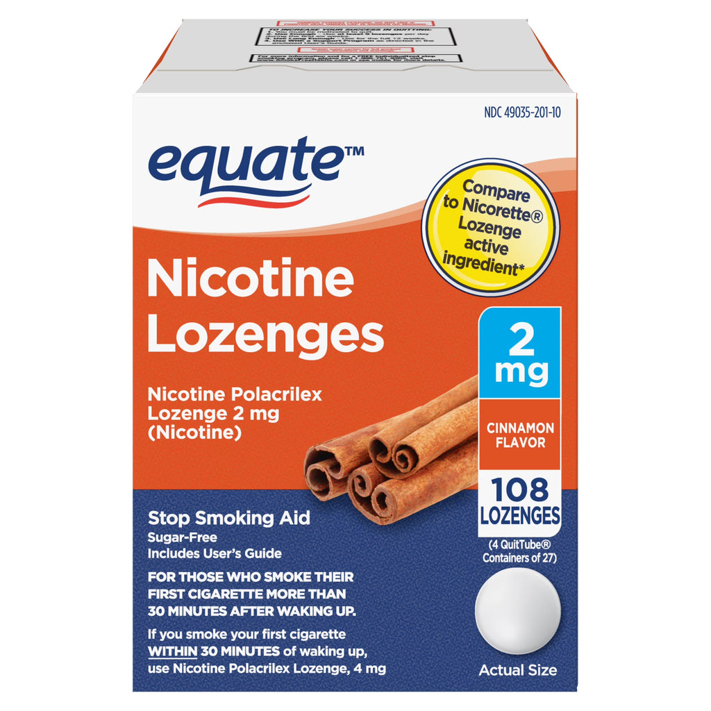 Nicotine Lozenge, 2 mg, Cinnamon Flavor, 108 Count Q14745