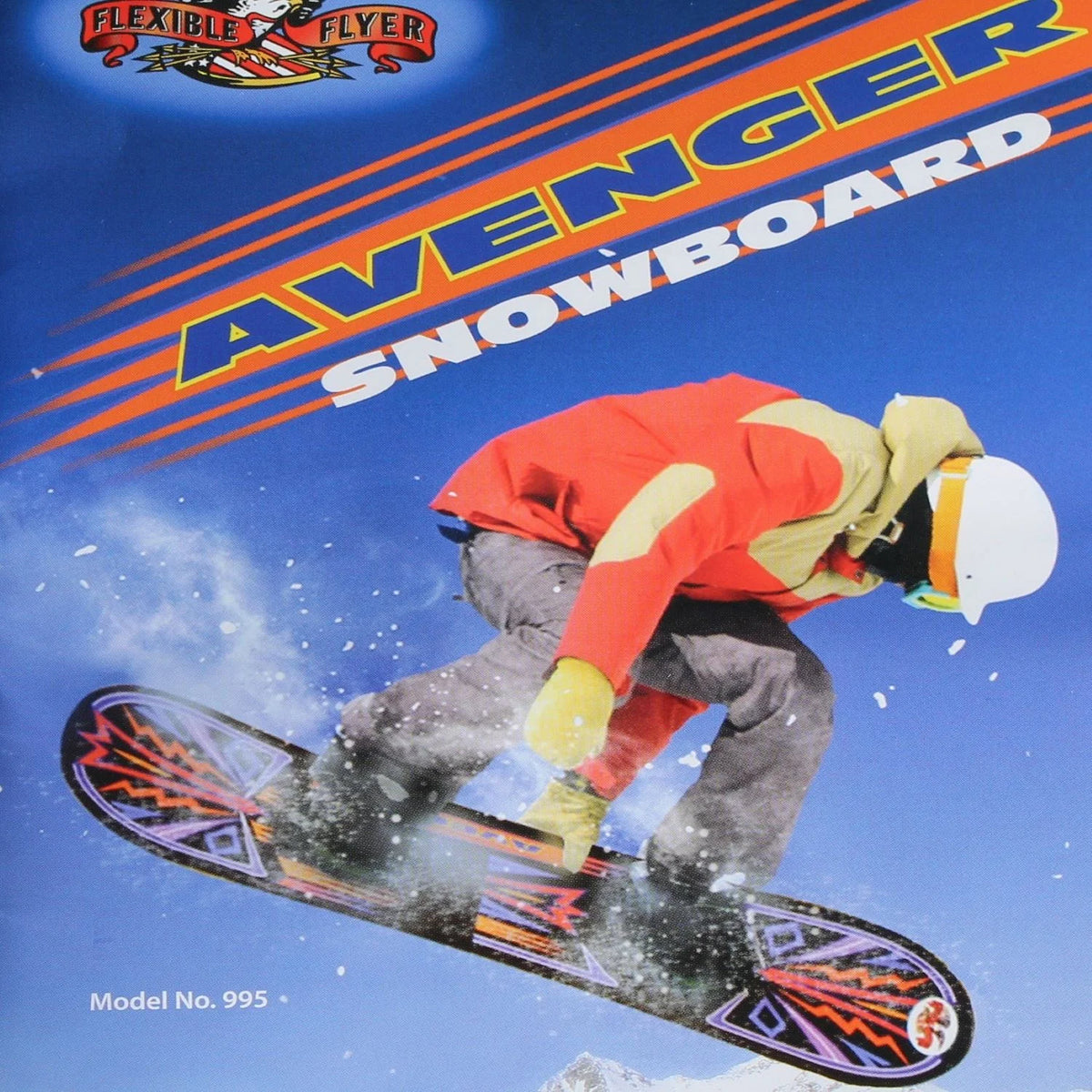 Plastic Snowboard with Foot Straps M97639