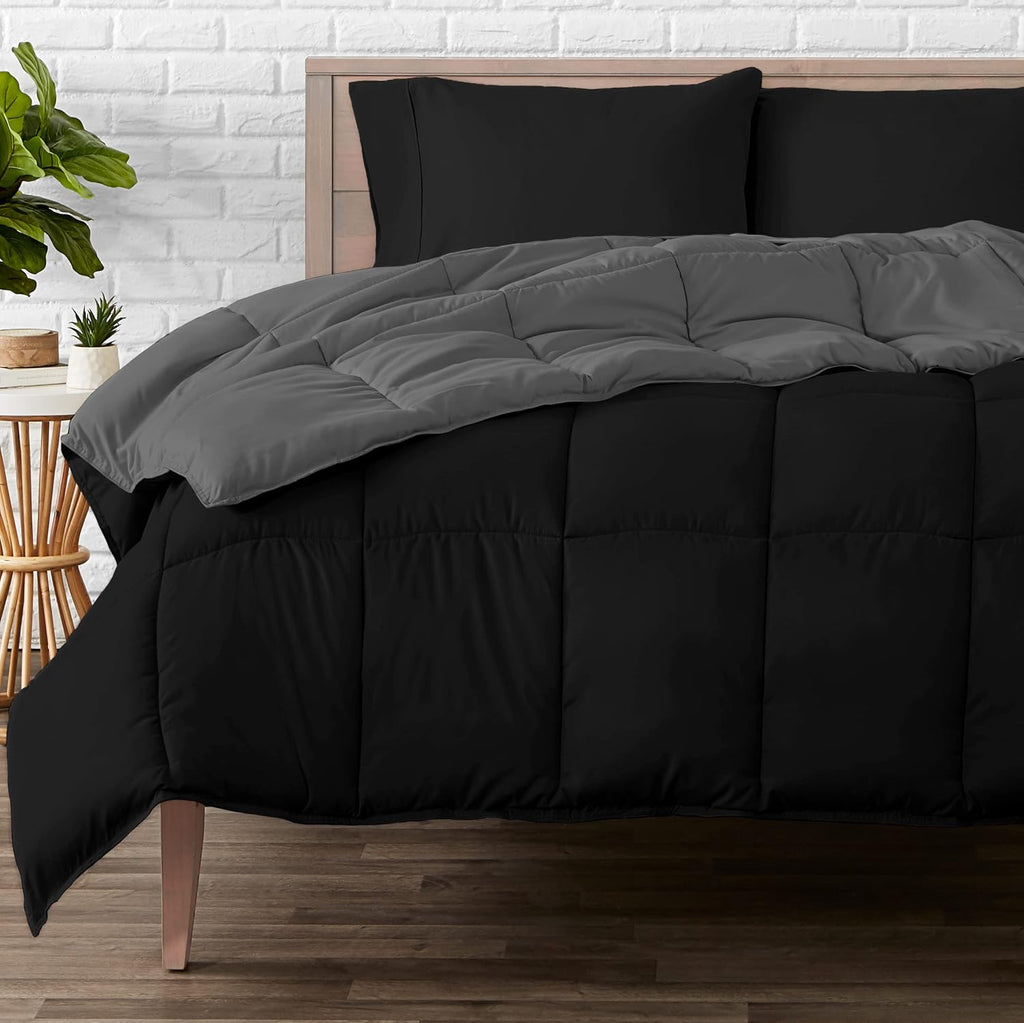 King/California King Comforter, Black/Grey R520708