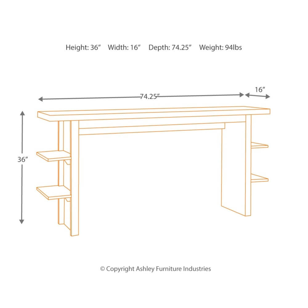 Dark Gray Long Counter Table H511