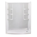 3-Piece Alcove Shower Wall in Arctic White J5014