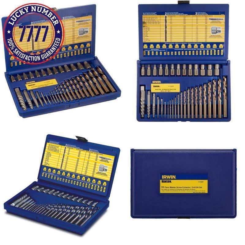35-Piece Screw Extractor Drill Bit Set V171