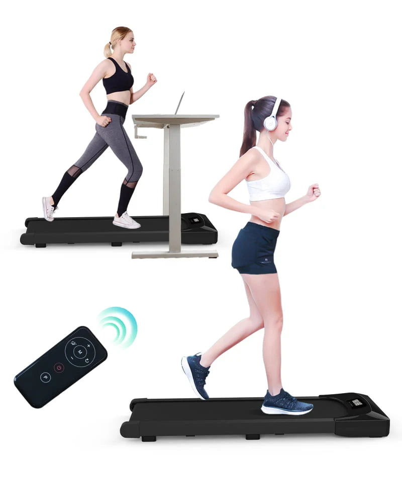 Black Portable Under Desk Treadmill with Remote Control I39116