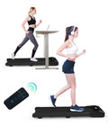 Black Portable Under Desk Treadmill with Remote Control I39116