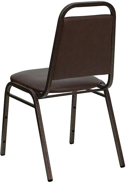 4 Pack Brown Vinyl Stacking Banquet Chair M7586