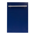 18 in. Blue Gloss Stainless Steel Dishwasher E104