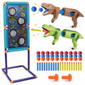 Dinosaur Shooting Game Toy with 2pk Foam Ball Popper Air Guns & 30 Foam Balls L27223