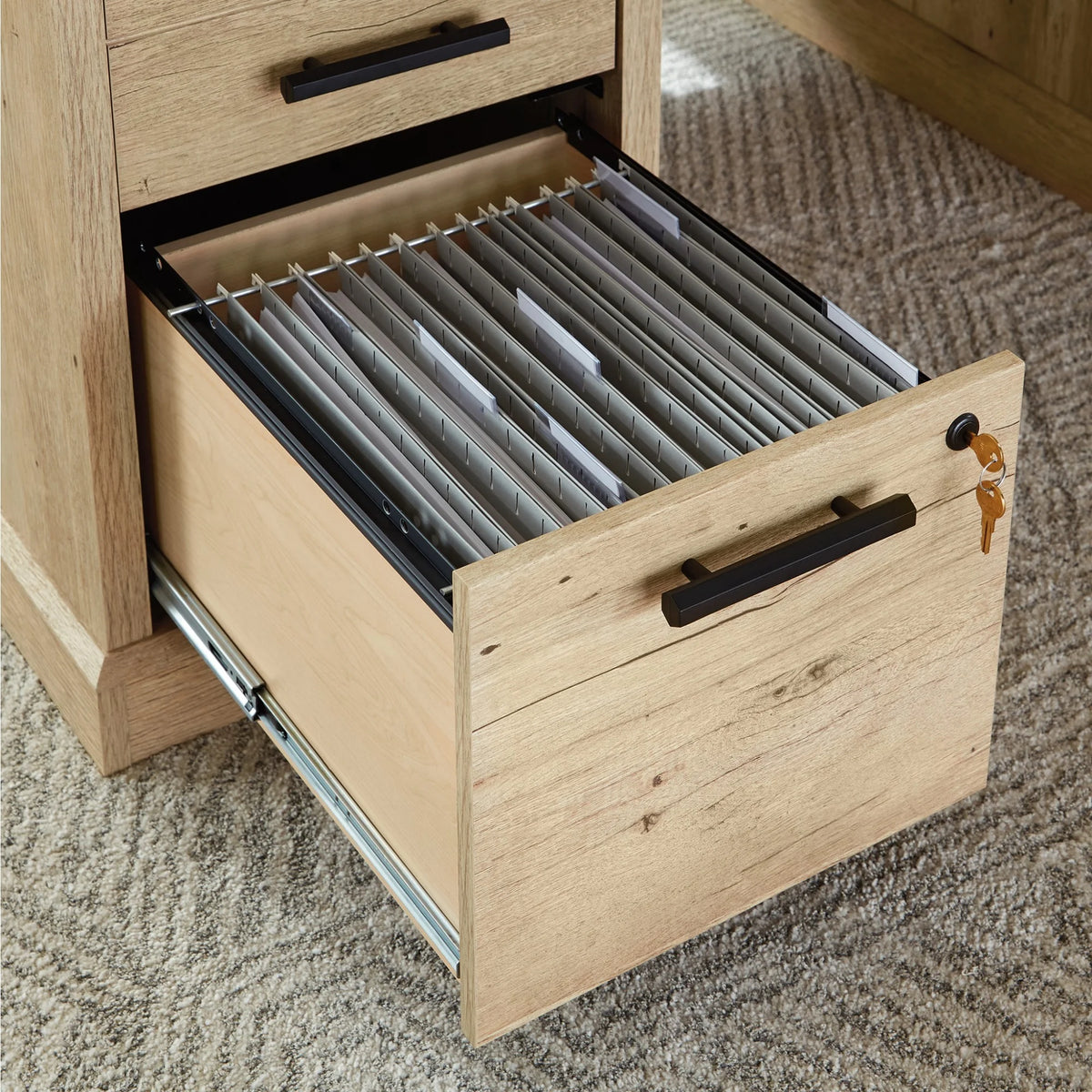 60" Engineered Wood Double Pedestal Desk F8293