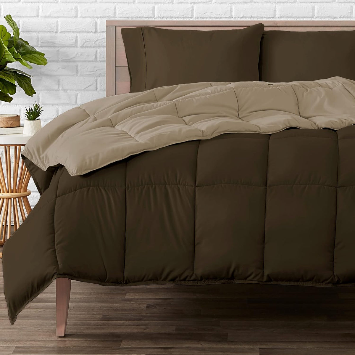King/California King Comforter, Black/Grey R520708