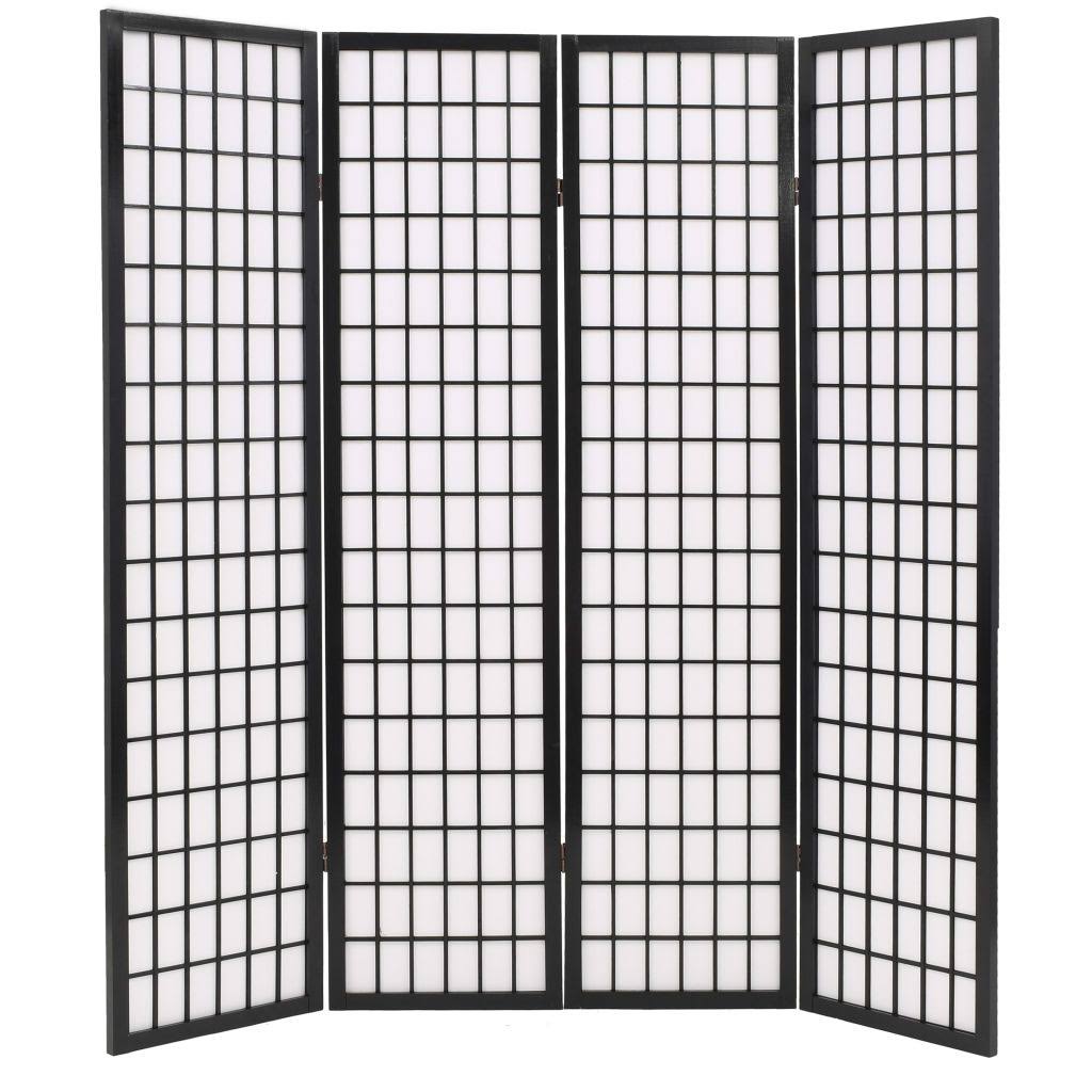 White Folding 5-Panel Room Divider K5991