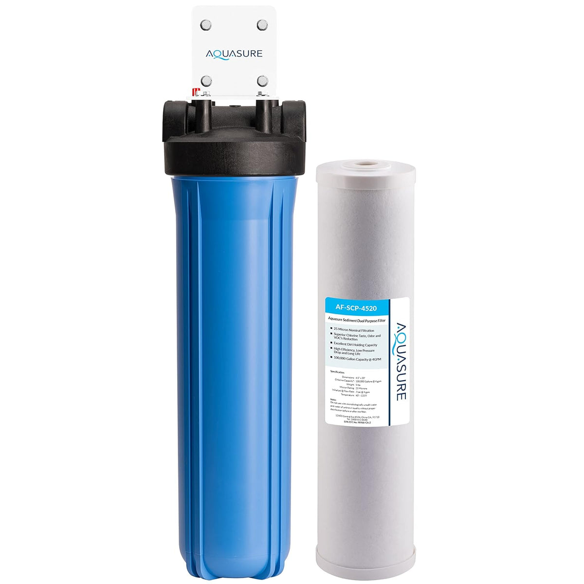 20 x 4.5 Whole House Water Treatment System D6122