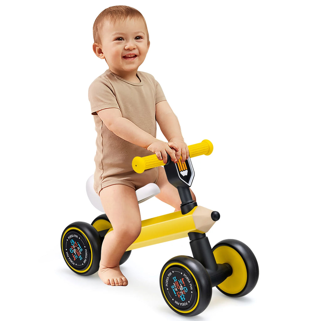 Yellow No Pedal Balance Bike U61281