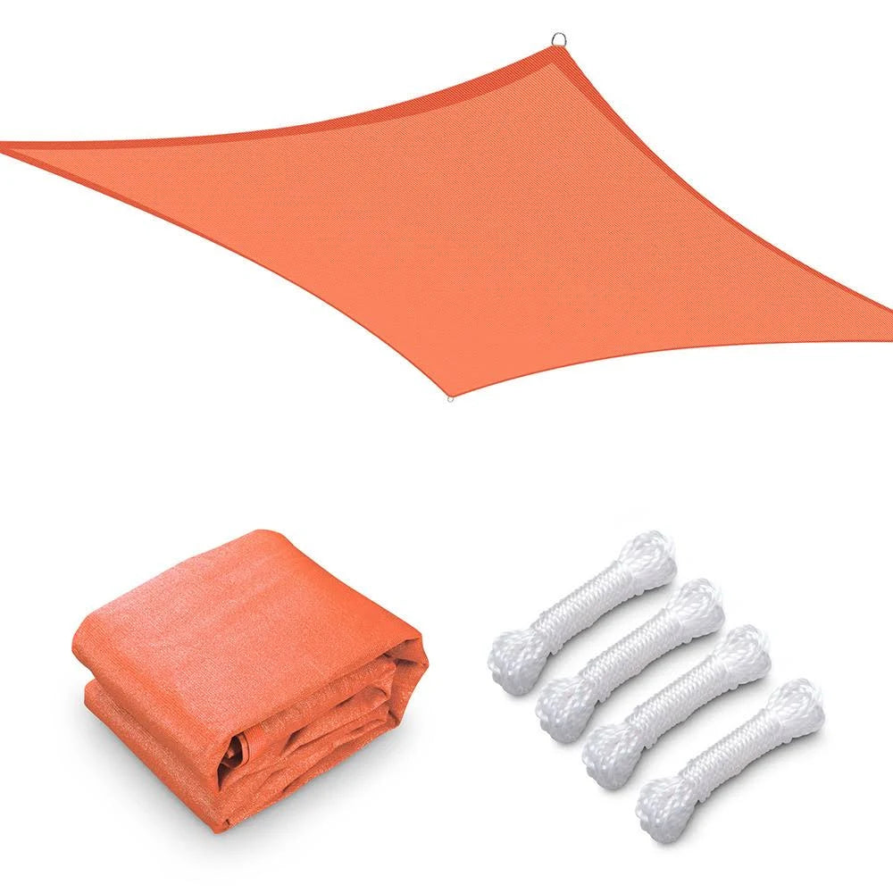 Orange Rectangle Sun Shade Canopy 20ftx23ft J468657