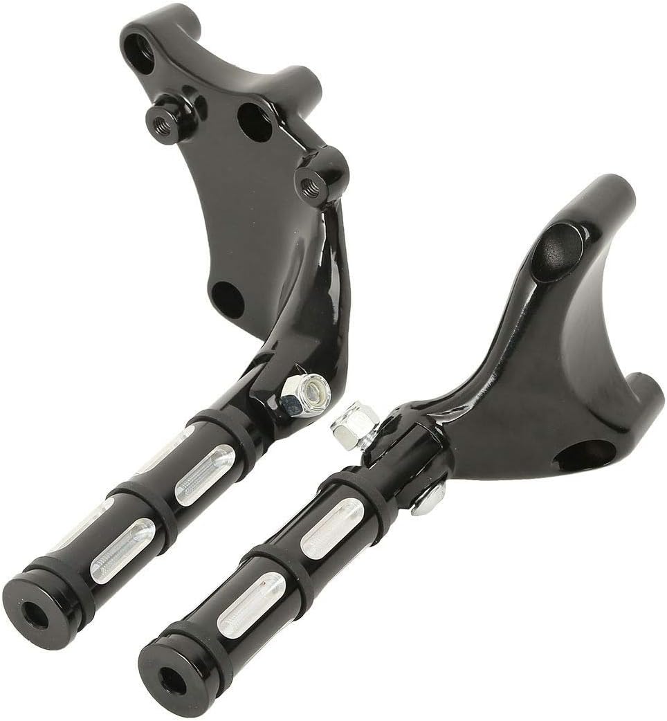 Foot Pegs with Brackets Black Pack of 2 H35115