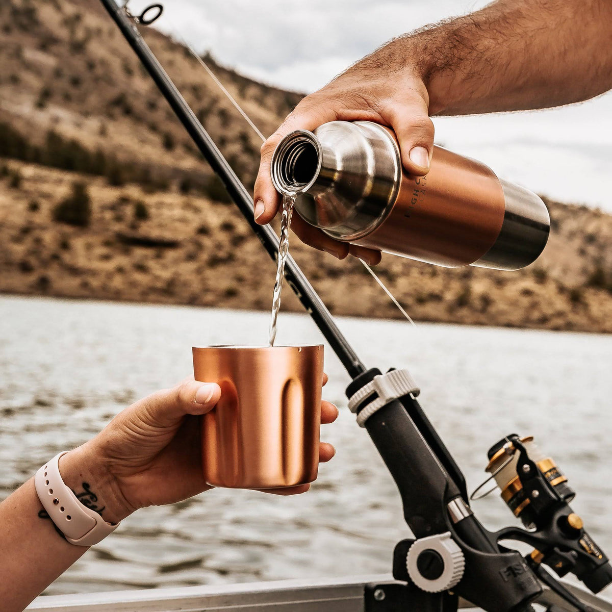 Firelight Flask Brushed Stainless, 750ml D301