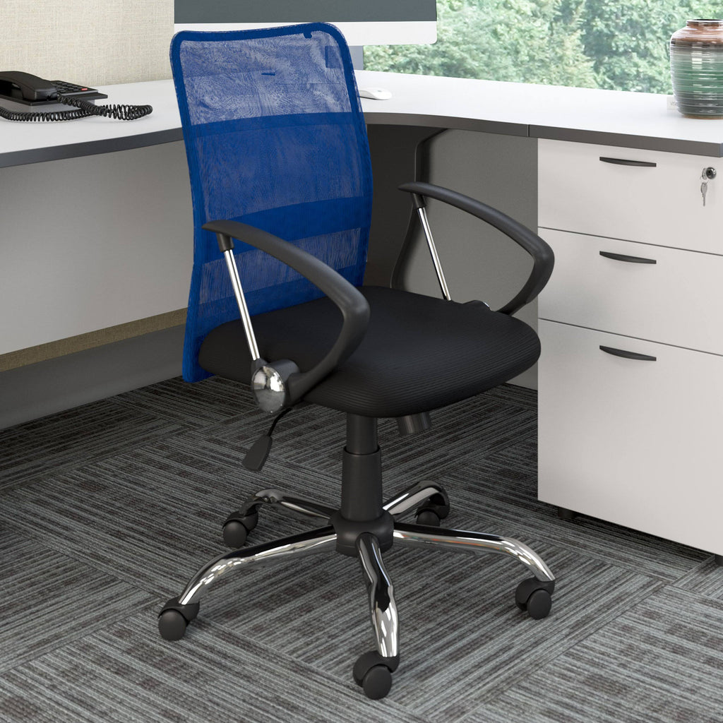 Blue Mesh Office Chair E3235