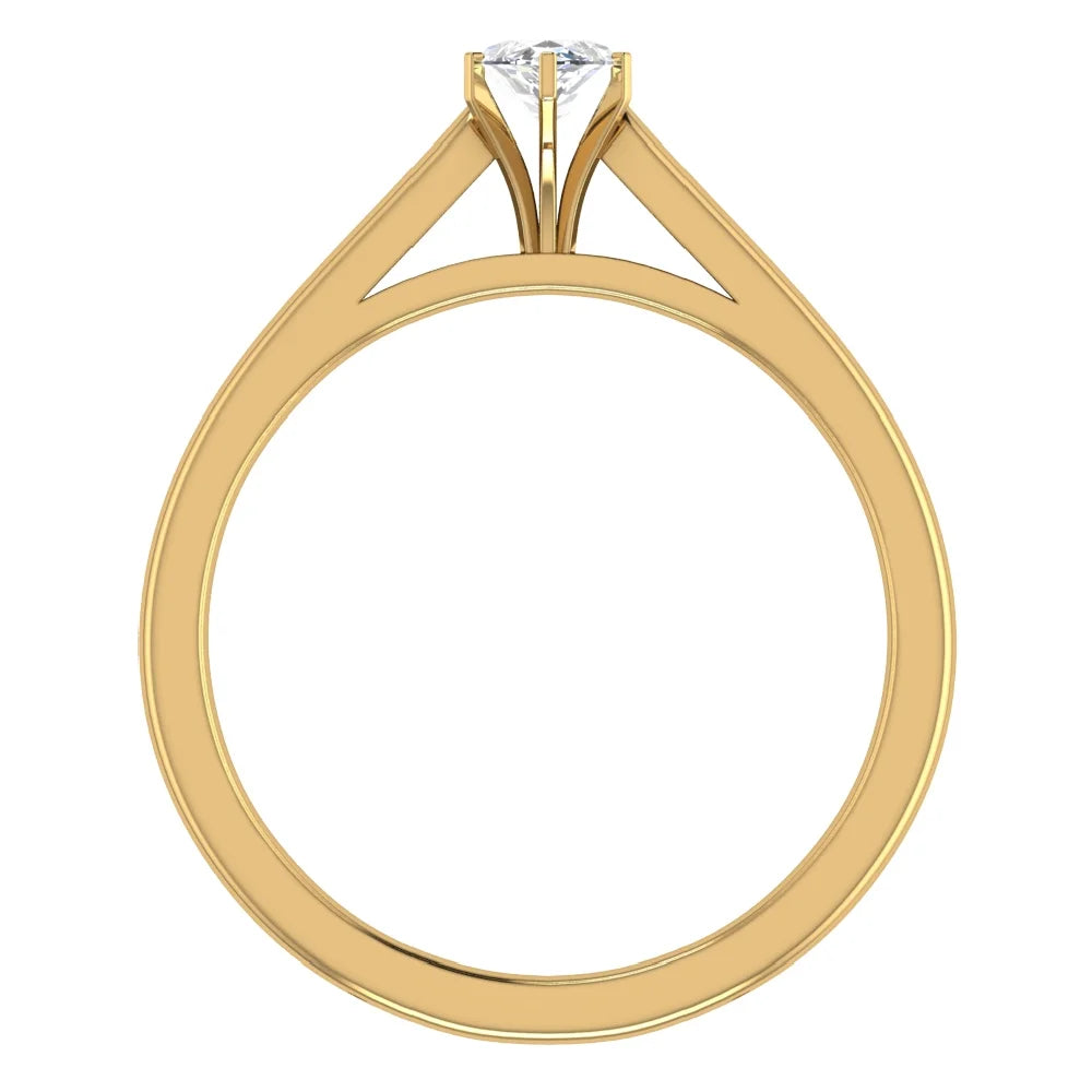 Marquise Solitaire GIA Certified 0.50 Carat 14K Gold Ring P6311