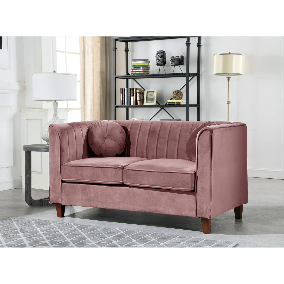 Green Velvet Chesterfield Loveseat X401