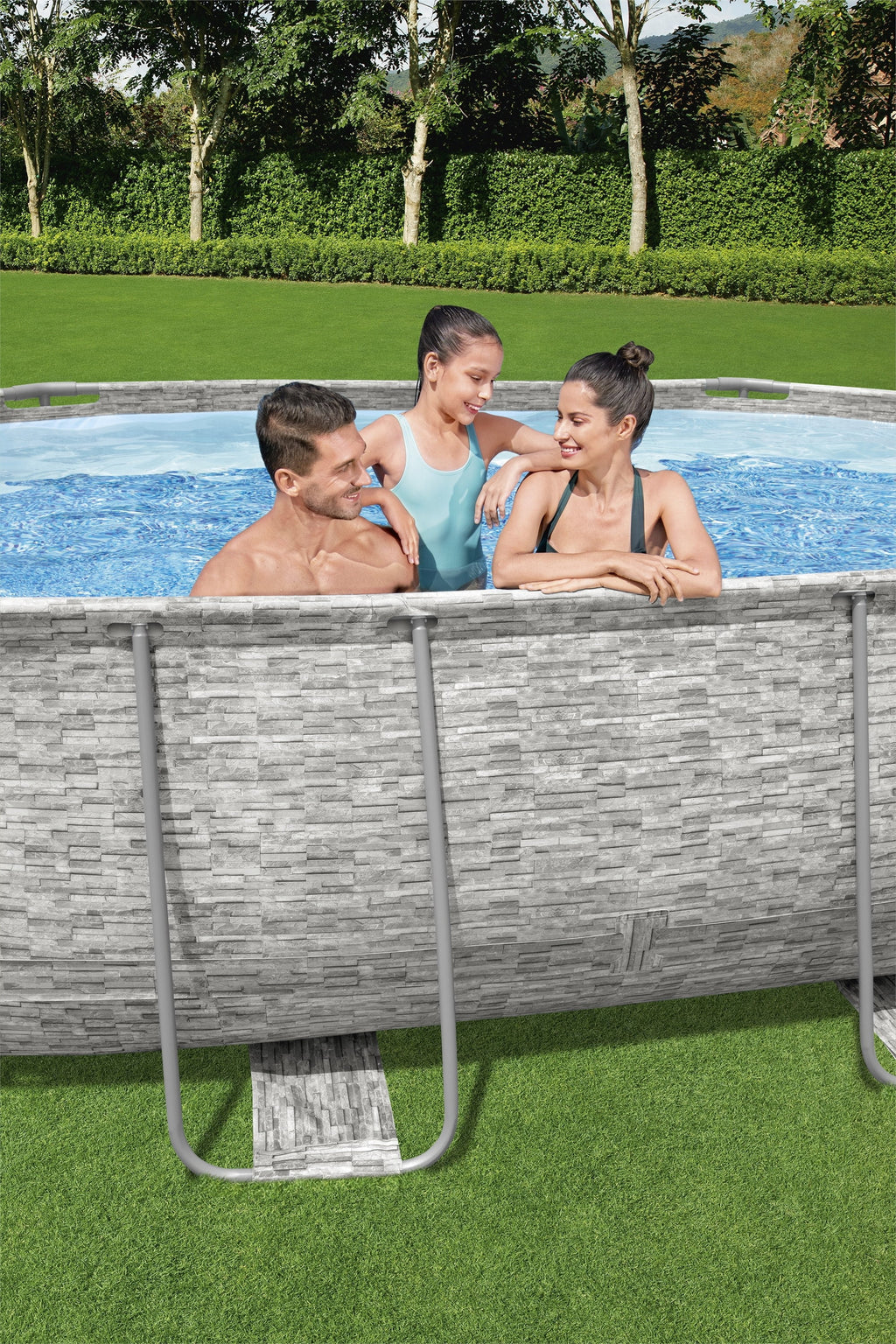 16 ft. x 10 ft. x 42 in. Oval Metal Frame Above Ground Pool Set S2816