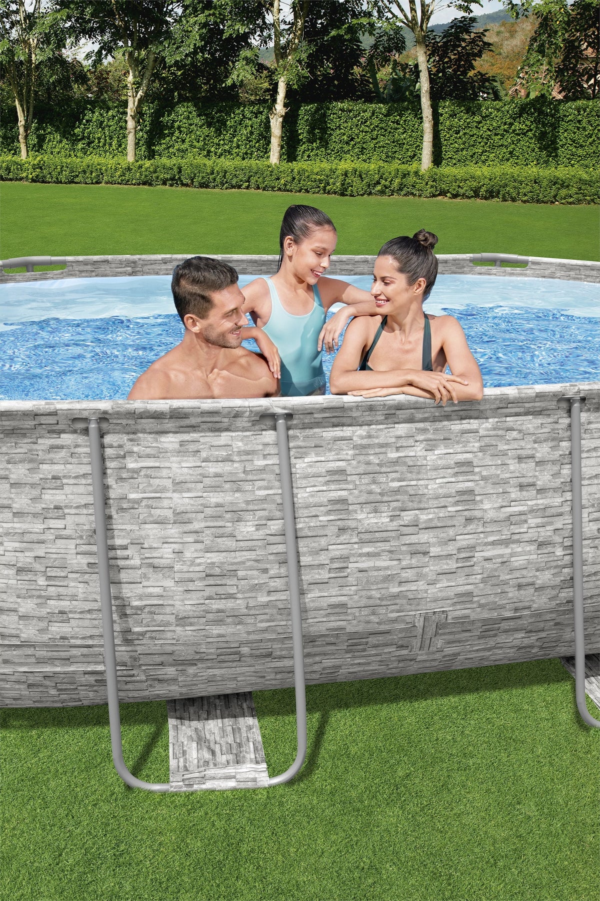 16 ft. x 10 ft. x 42 in. Oval Metal Frame Above Ground Pool Set S2816