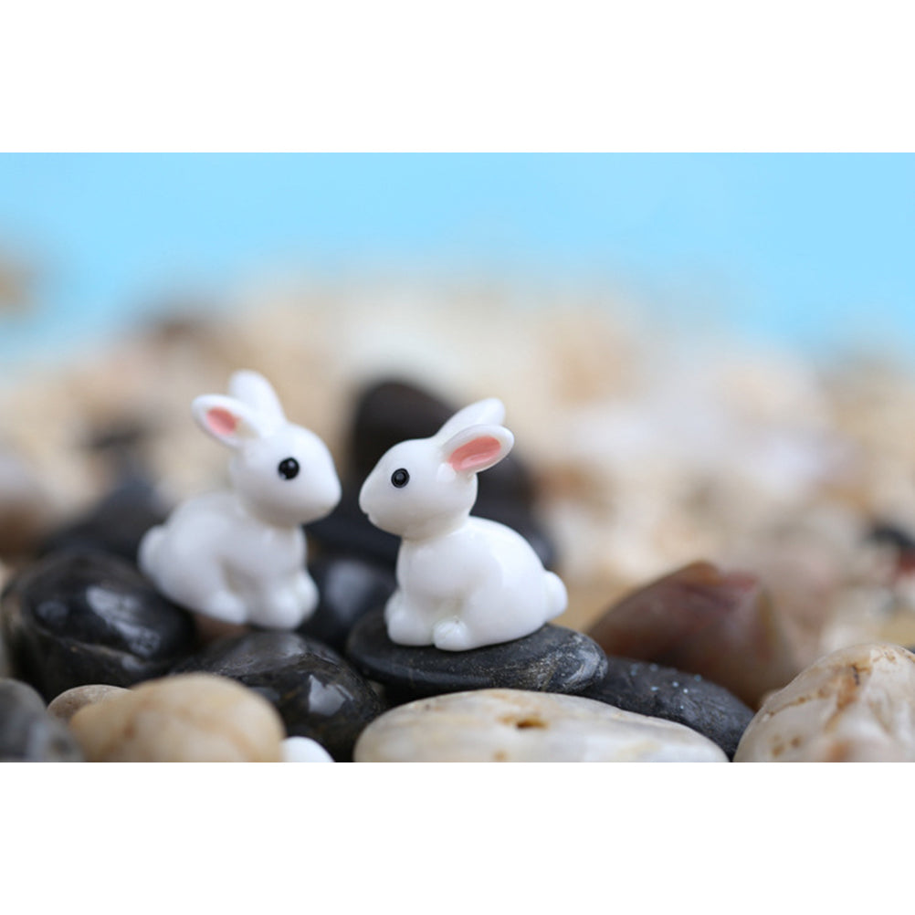 10 Pcs Rabbit Resin Miniature Statue R747