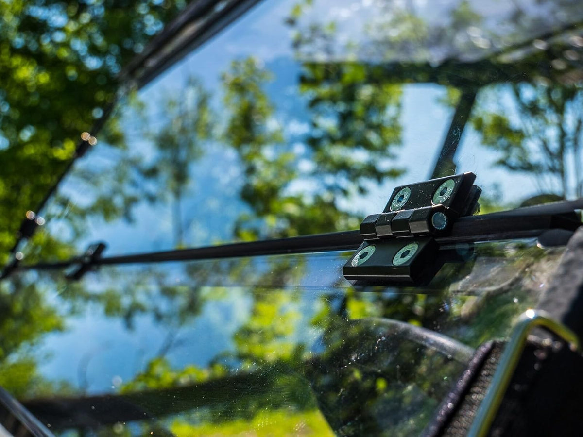 Scratch Resistant Flip/Fold 2-in-1 Windshield for Kawasaki Teryx J16410