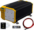3000 Watts Power Inverter 12V to 110V Modified Sine Wave Dual AC Outlets Hardwire Kit I4082