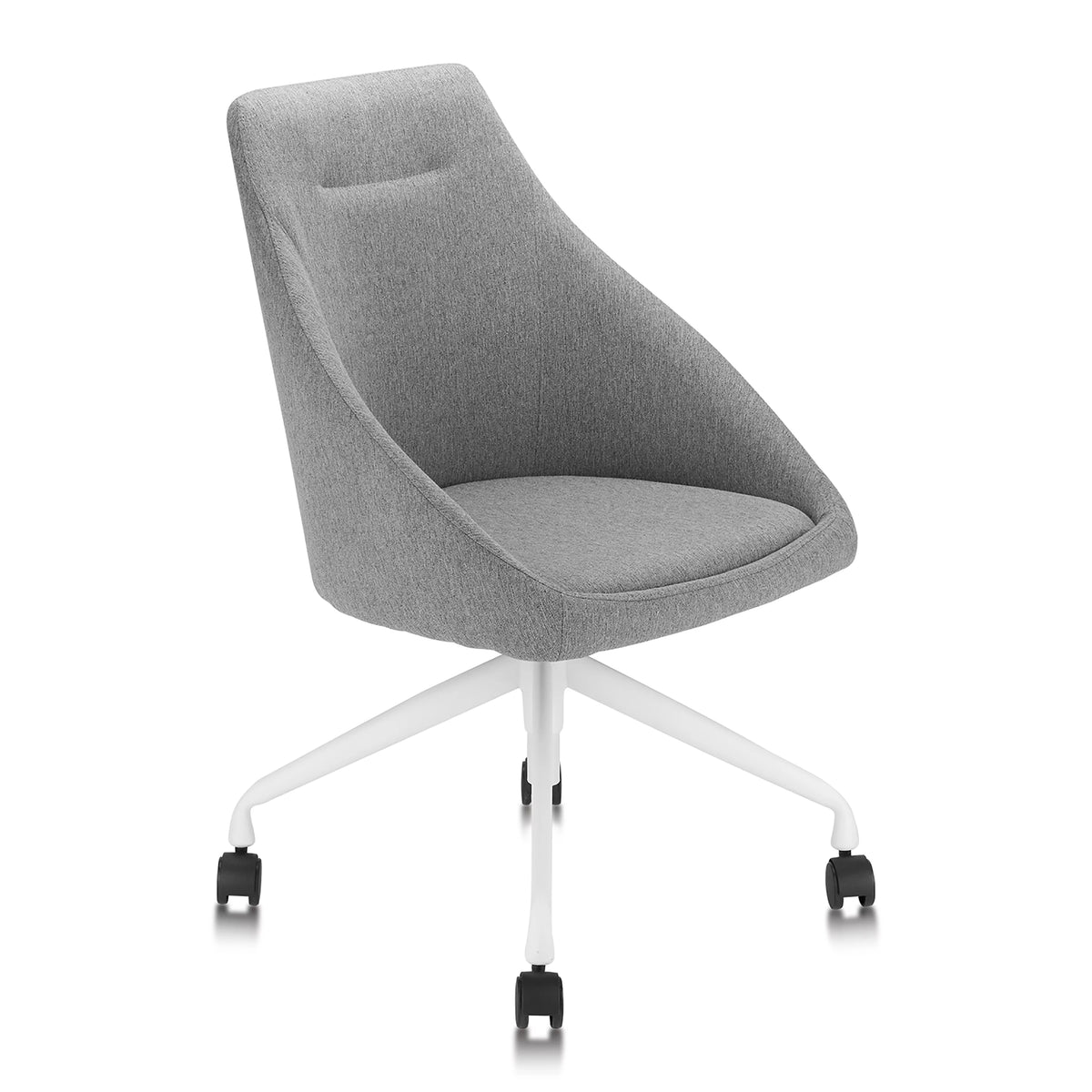 Gray and White Swivel Task Chair P845261