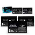 6V 12Ah Sealed Lead Acid Battery with F1 to F2 Terminal Adapters I499626