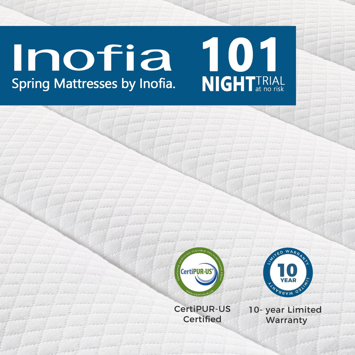 10 inch Hybrid Full Size Memory Foam Mattress L149499