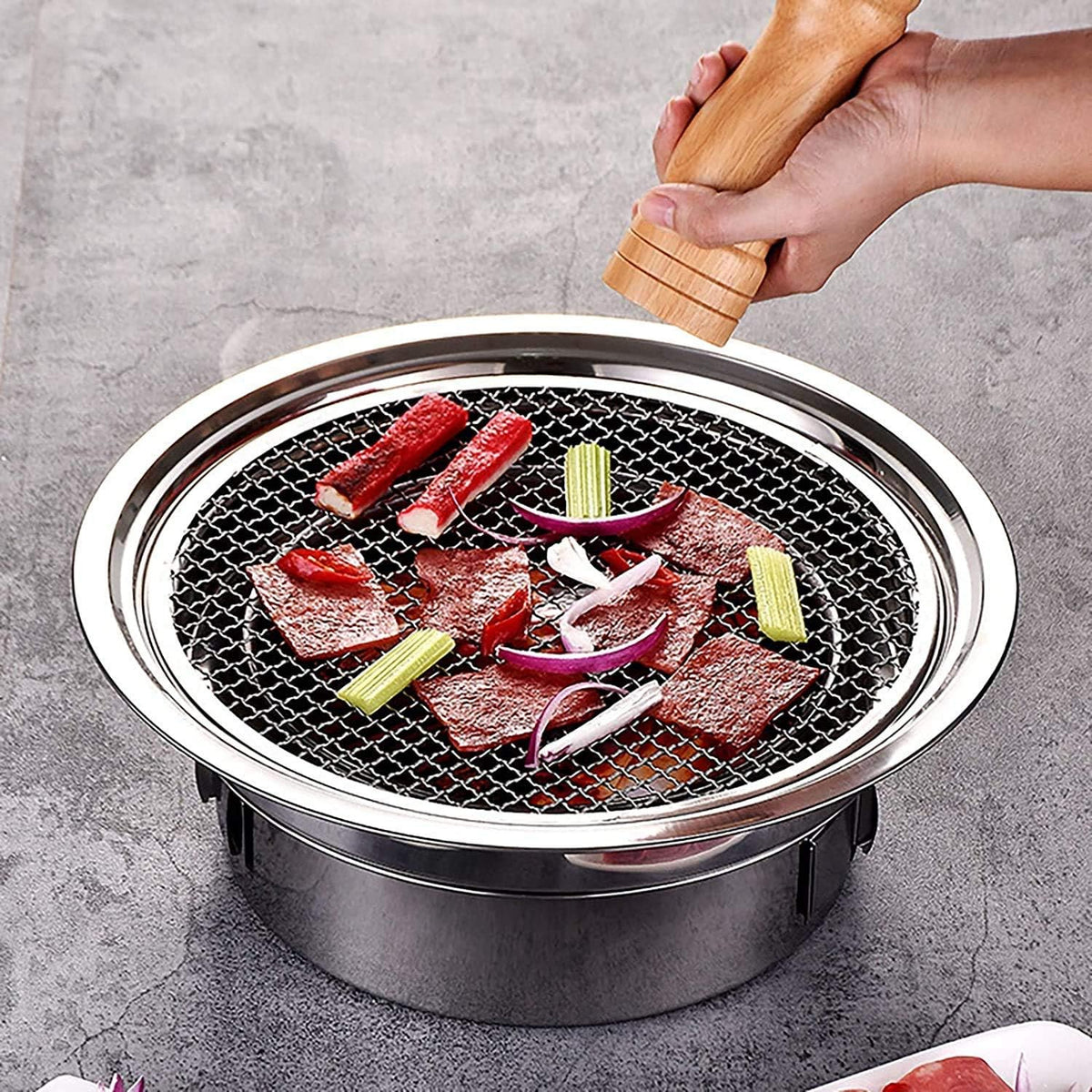 Stainless Steel Portable Barbecue Grill T8371