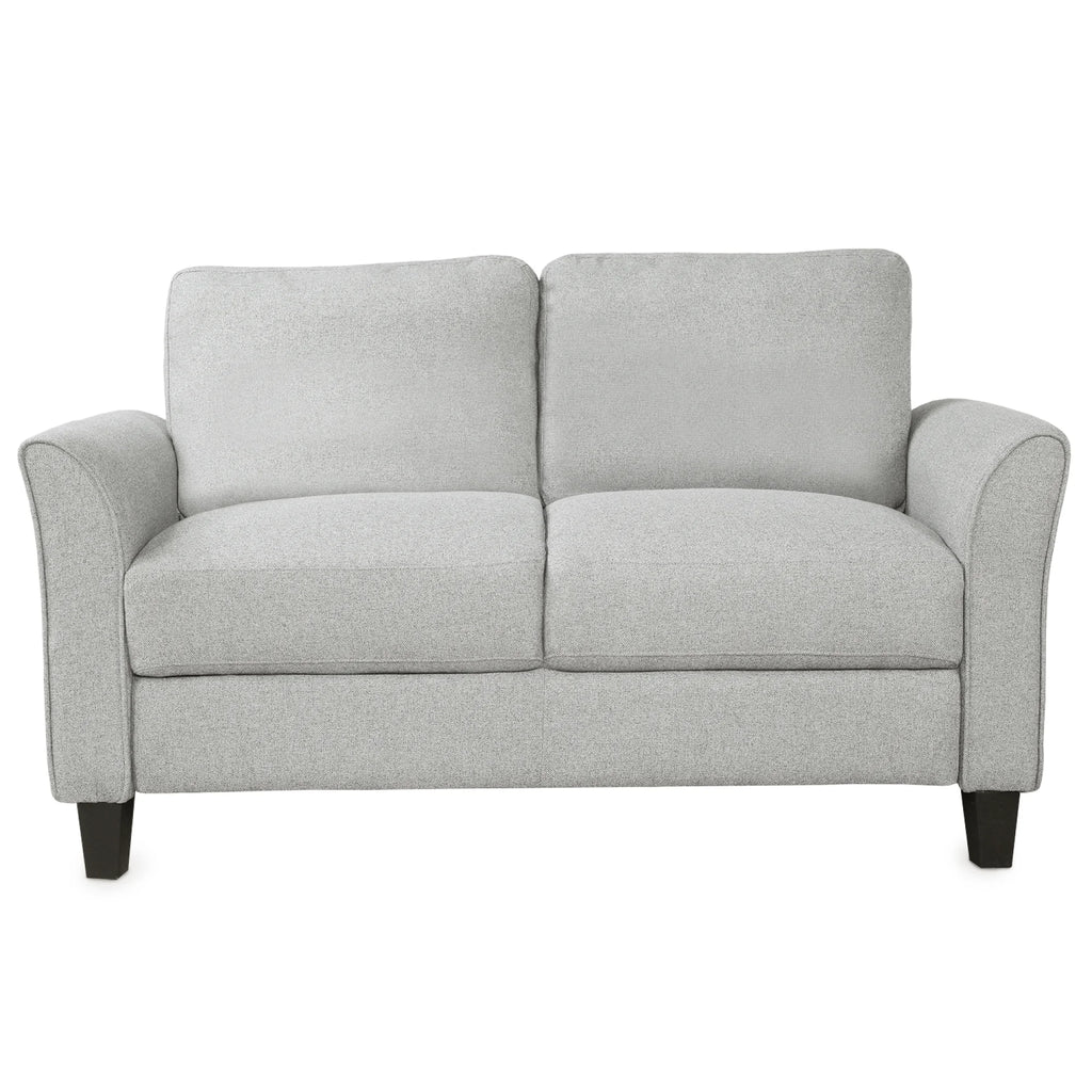 Light Gray Armrest Sofa Loveseat Chair 3-Seat Sofa F522
