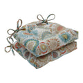 Aqua Reversible Chair Pad Set of 2 F958361
