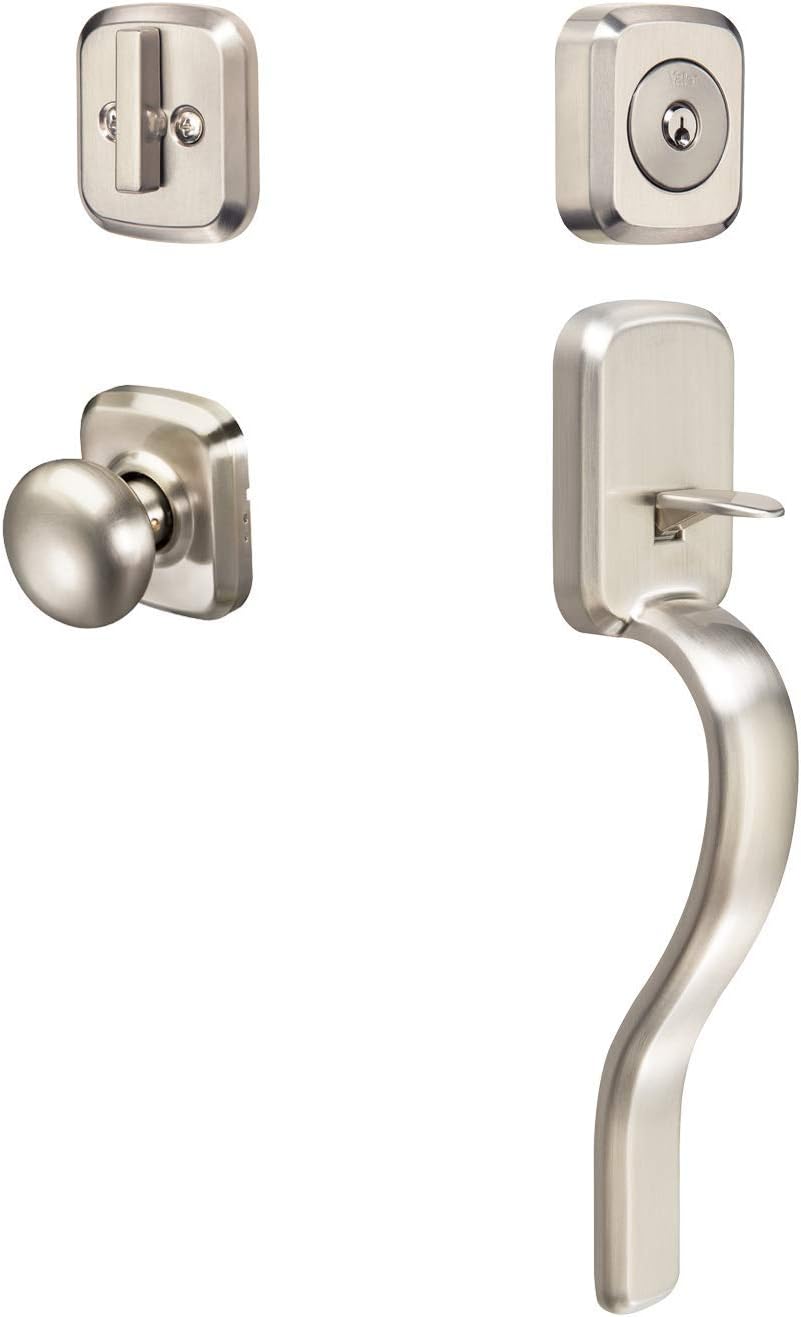 Satin Nickel Interior Knob Handleset B5857
