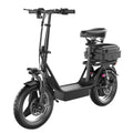 14" Tires 20MPH 25Miles Electric Scooter with Seat & Basket M112131