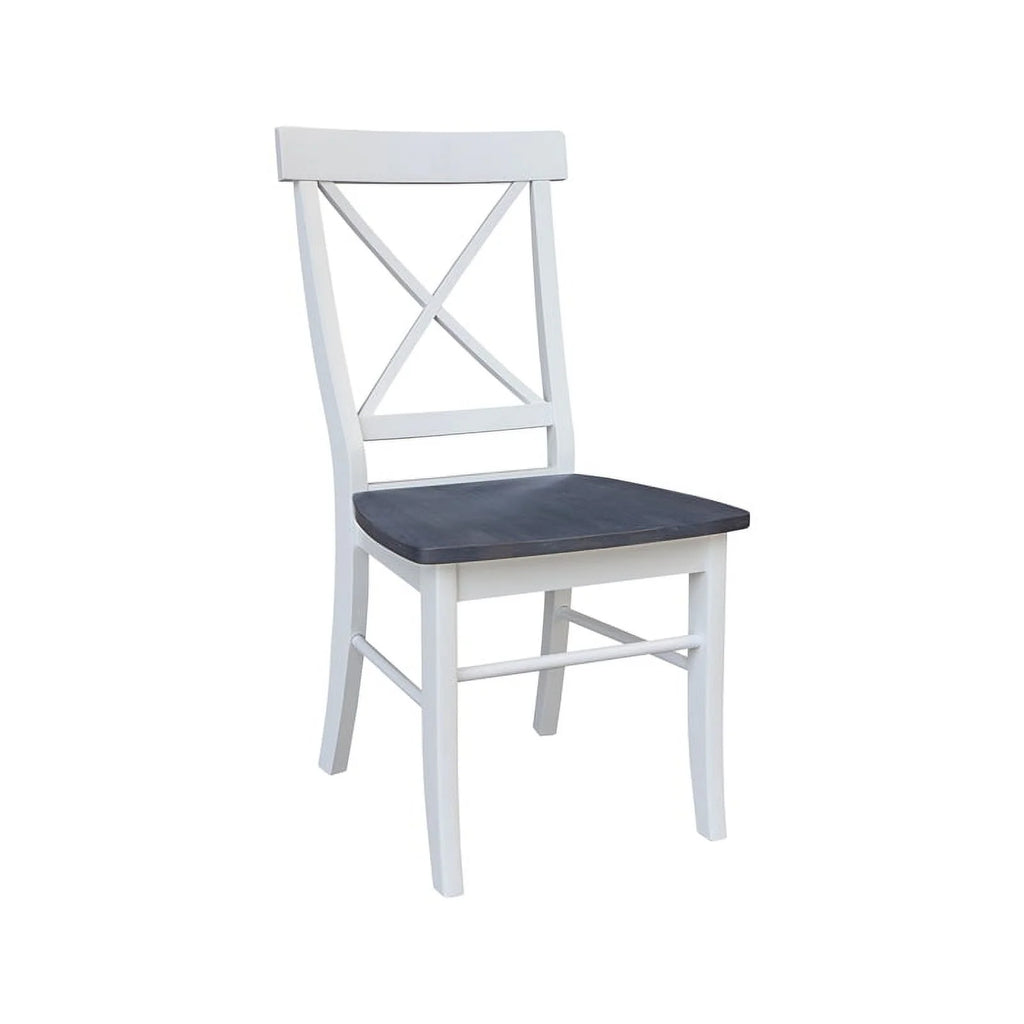 Round Wood Extension Dining Table with 4 Chairs X337