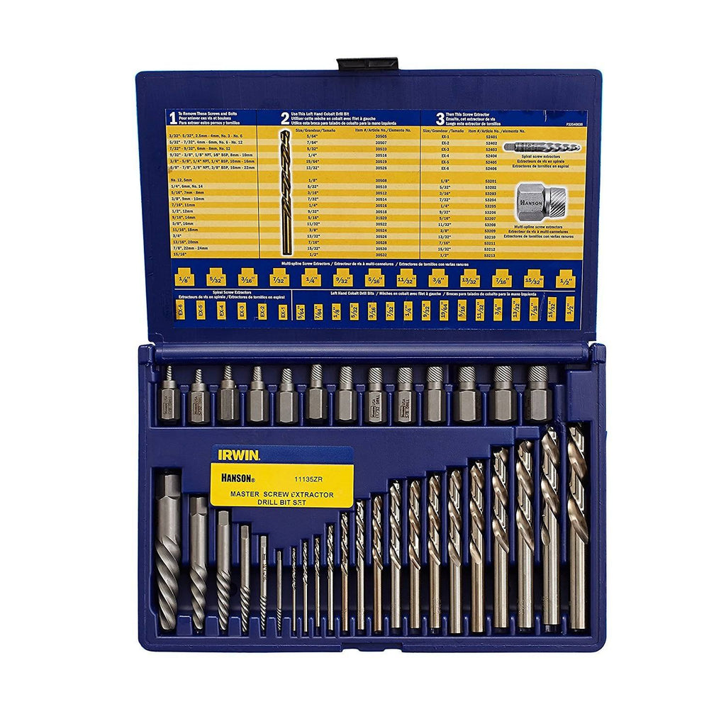 35-Piece Screw Extractor Drill Bit Set V171
