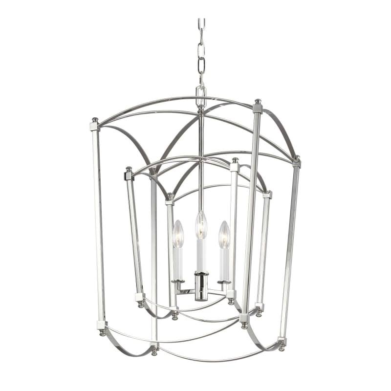 Polished Nickel 3 Light Lantern Q46990