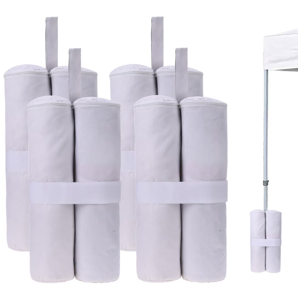 Canopy Weight Bags, 30lb Each, 4PCS White U686