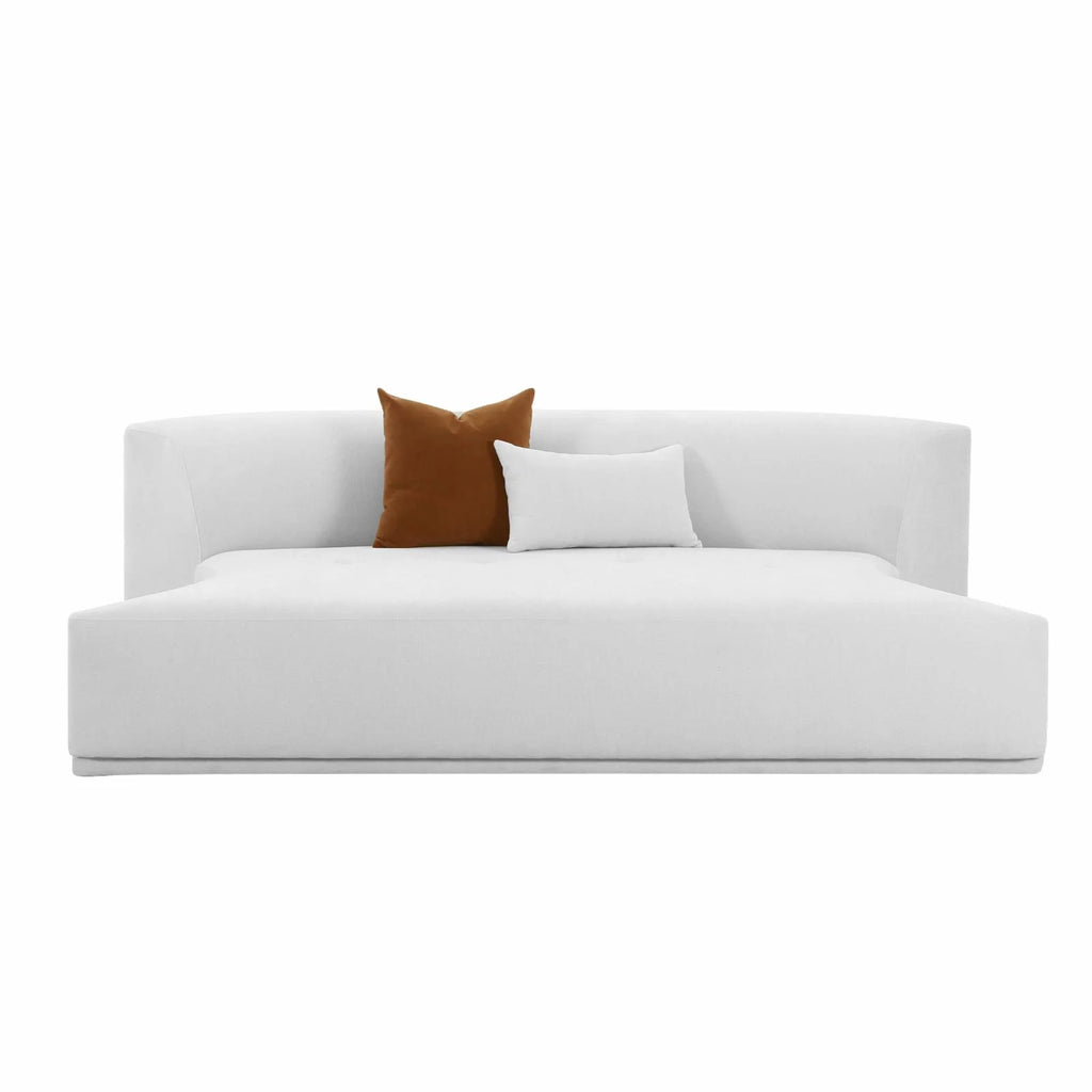 Grey Velvet Modular Armless Loveseat G53677