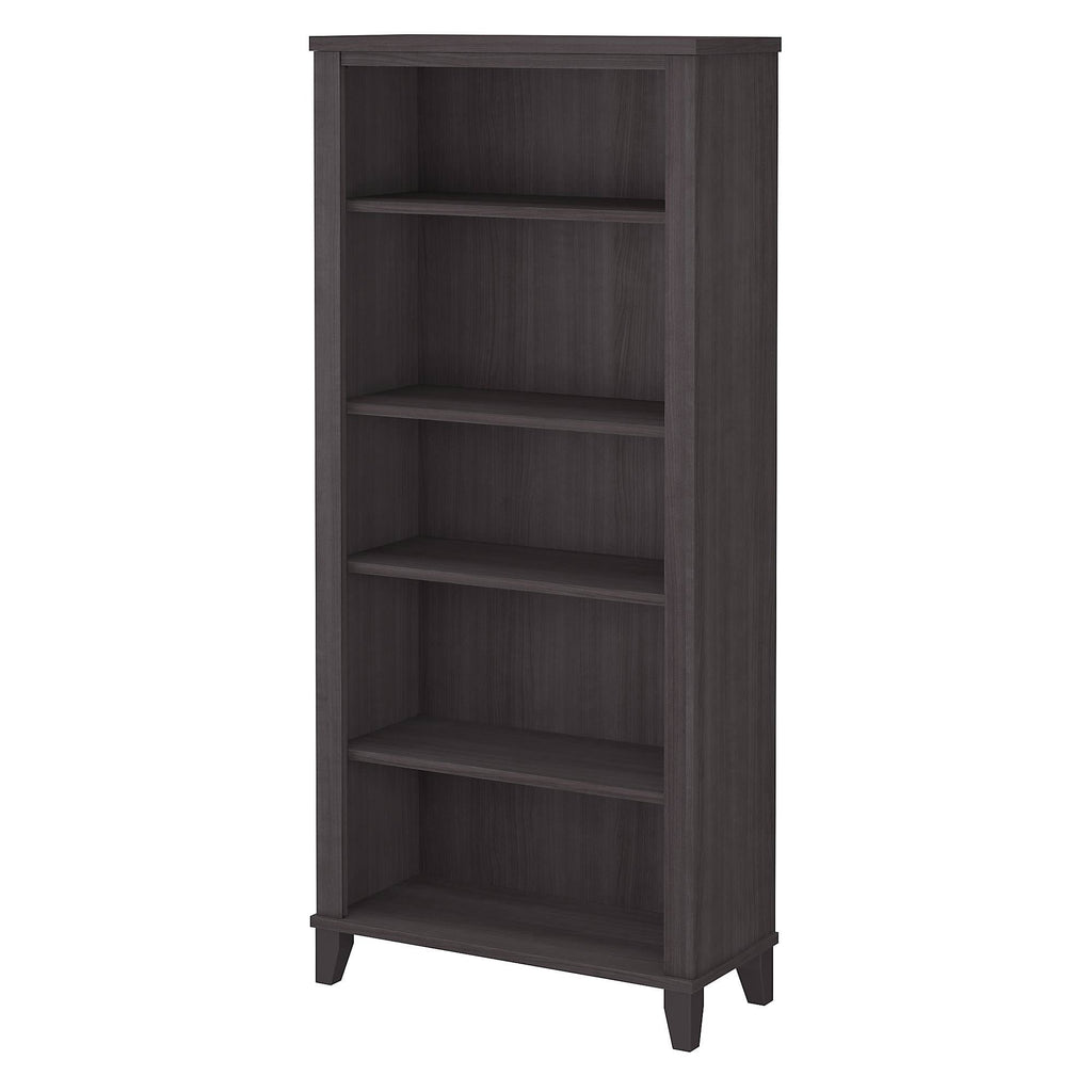 White 5 Shelf Bookcase D7134