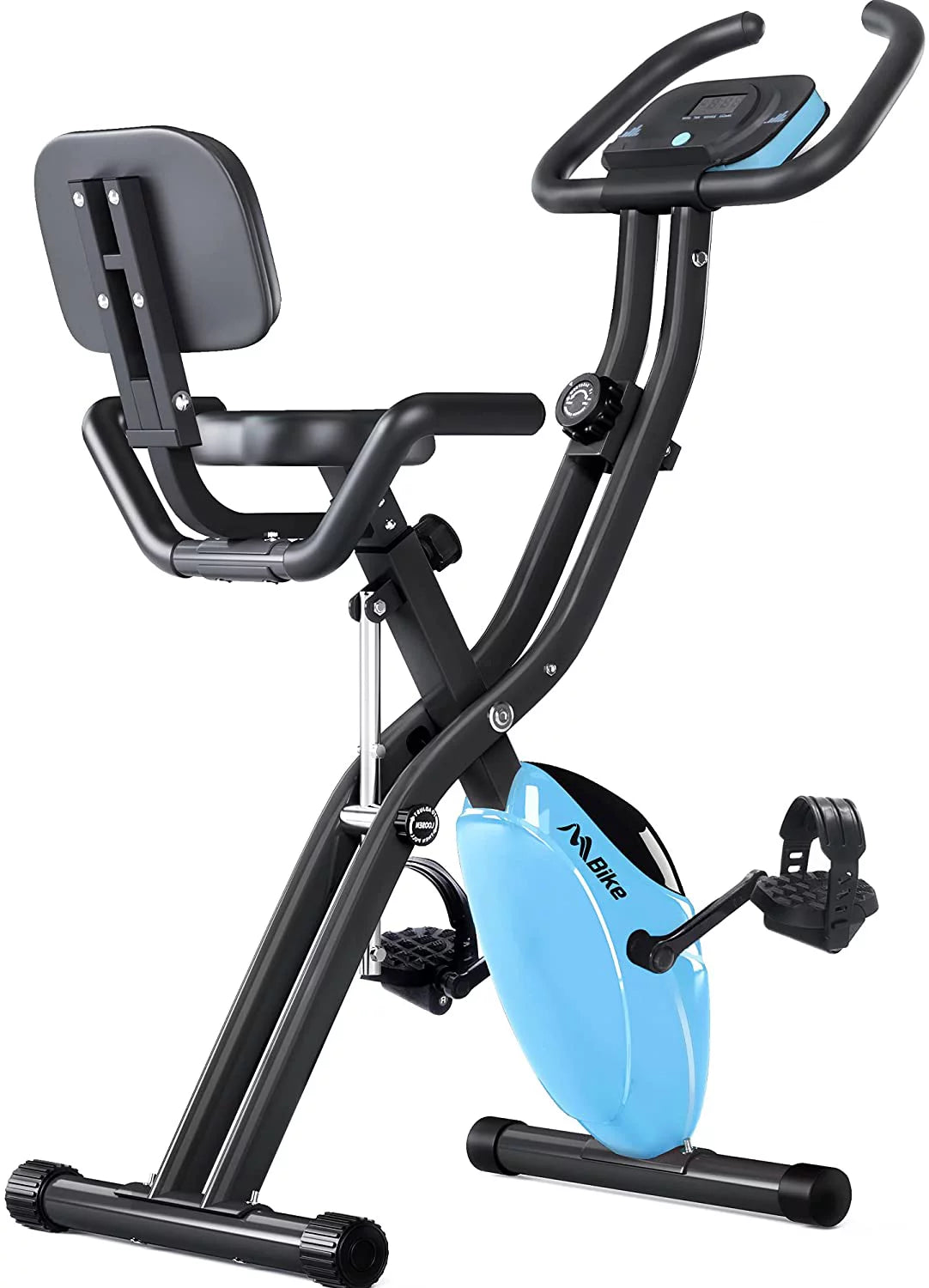 Folding Exercise Bike with 10-Level Adjustable Magnetic Resistance B7176