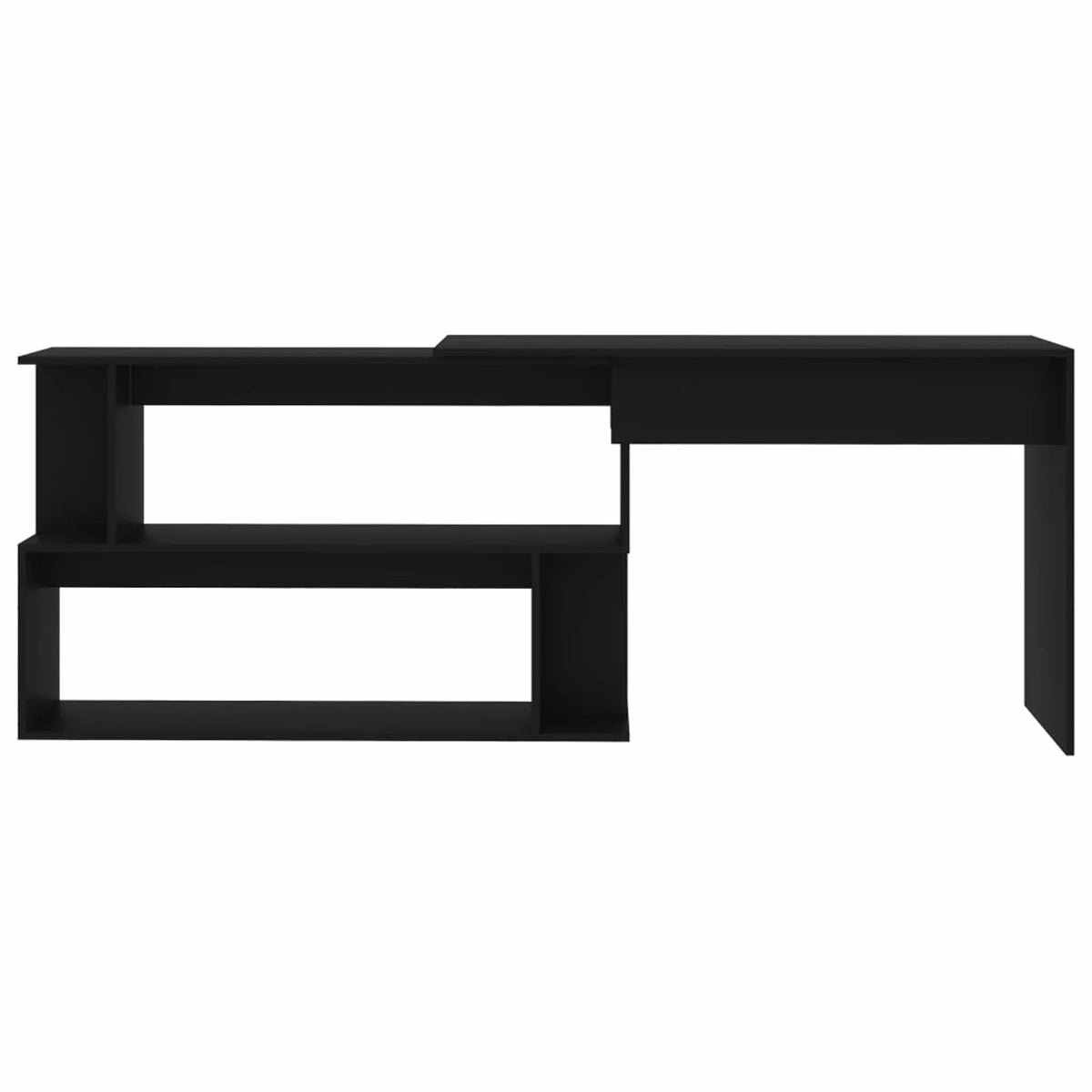 Black Engineered Wood Corner Desk A150835