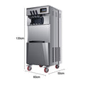 Commercial Three Flavors Ice Cream Maker with Stainless Steel Stand I8614