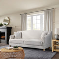 Cream Fabric Convertible Sofa I103521
