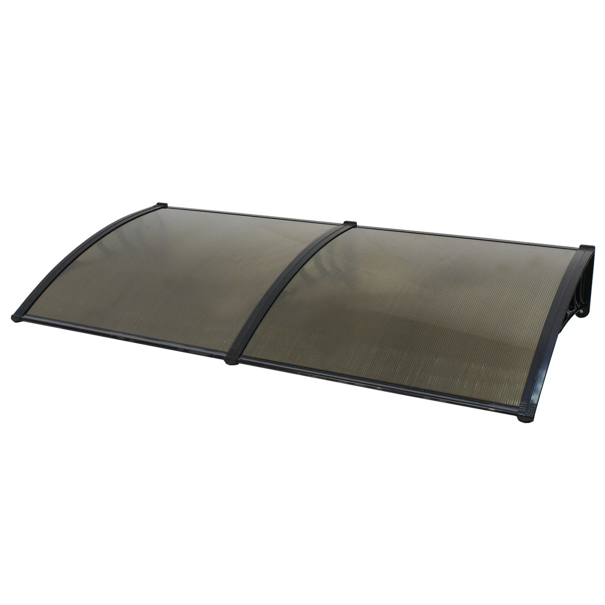 40’’x80’’ Polycarbonate Window Door Awning Canopy with Black Bracket N5469