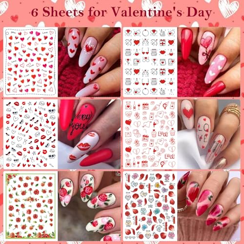 All Holiday Nail Stickers, 30 Sheets Self-Adhesive Nail Art Decals U7663