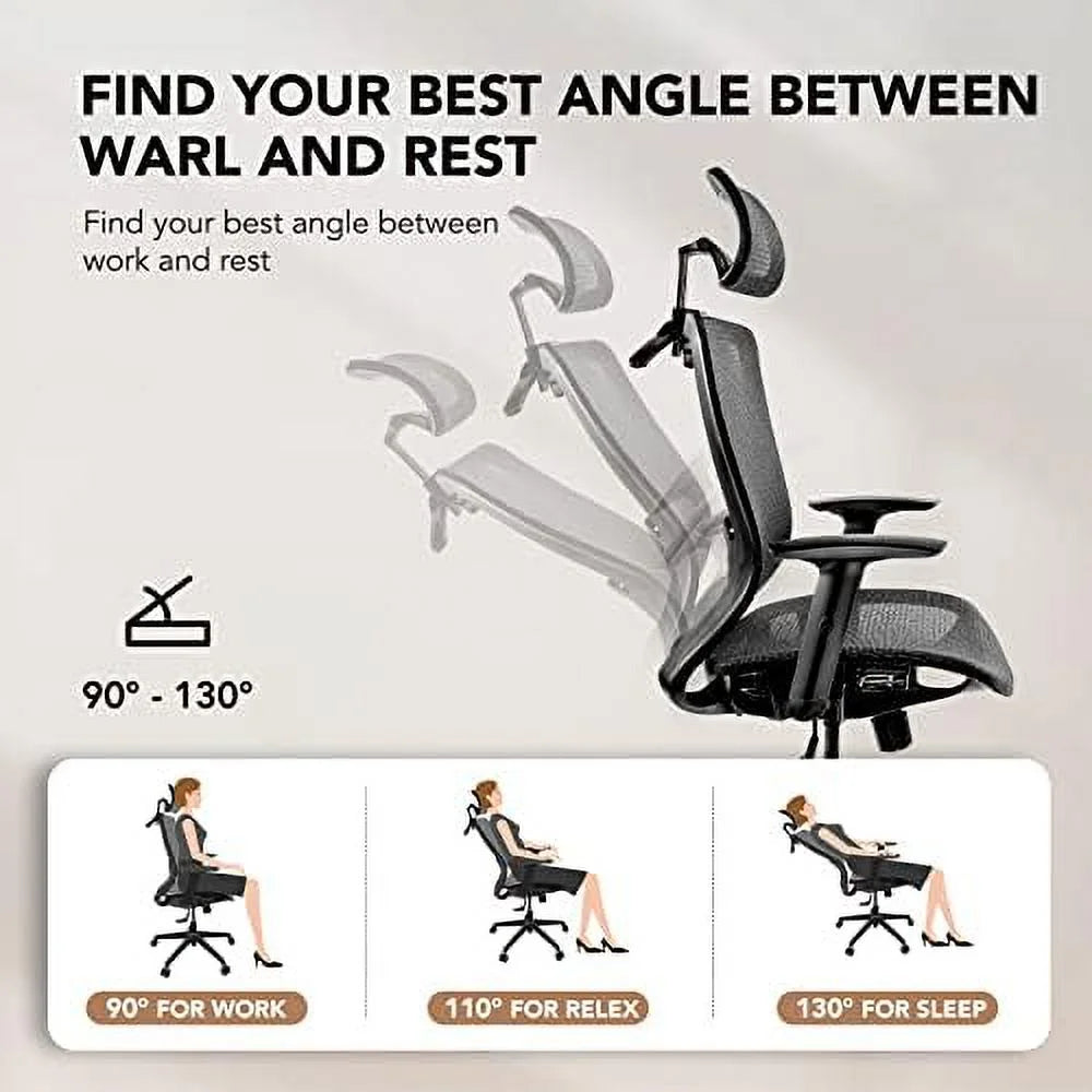 Gray Mesh Ergonomic Swivel Office Chair G361584